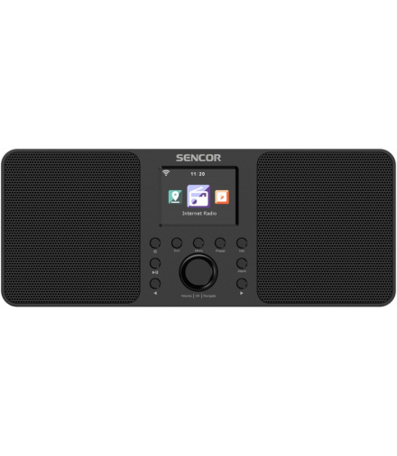 Radio internetowe moc 2x10W, WiFi, FM, DAB+, USB, z wyświetlaczem LCD Sencor SIR 6100WDB