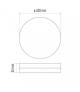 Oprawa LED okrągła Tori 24W IP54 ciepła biel EMOS Lighting ZM4122