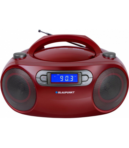 Boombox FM pll cd/mp3/usb/aux/zegar/alarm Blaupunkt BB18RD