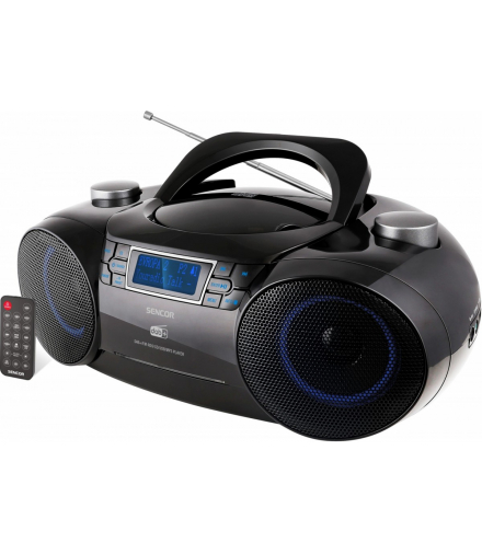 Boombox z dab+, odtwarzacz Bluetooth BT CD MP3 SD FM USB Sencor SPT 6500