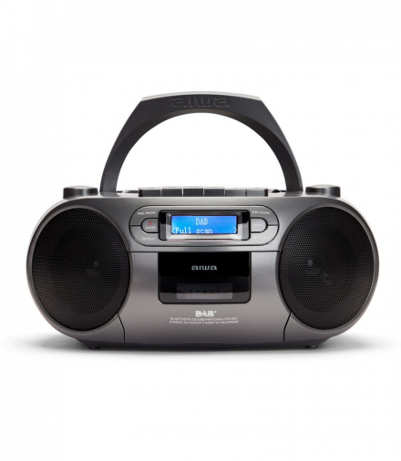 Boombox z DAB+, przenośny odtwarzacz CD/MP3/USB/TAPE/BT z radiem FM PLL, BBTC-660DAB/MG AIWA 8435256897739