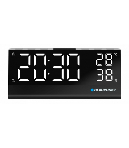 Radiobudzik FM pll z wbudowanym czujnikiem temperatury i wilgotności Blaupunkt BLAUPUNKT CR10ALU