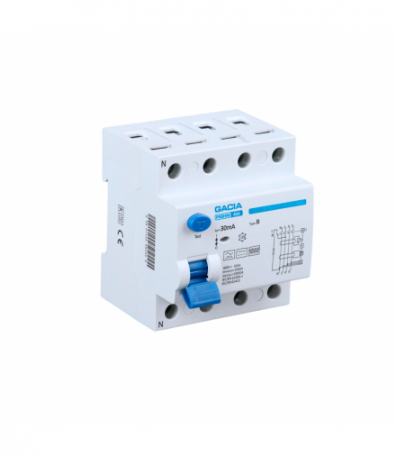 Wyłącznik różnicowoprądowy RCCB 25A,300mA,4pola typ B GACIA