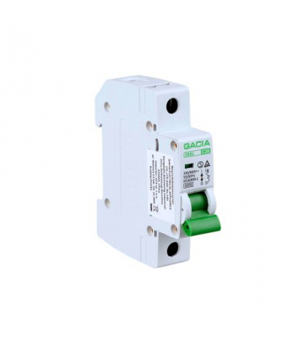 Wyłącznik nadmiarowoprądowy 6kA, C, 1-pole, 63A GACIA