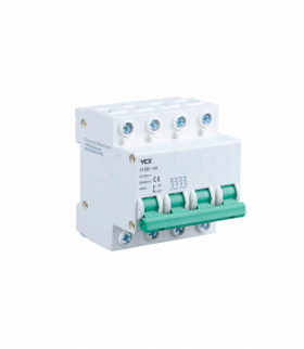 Wyłącznik nadmiarowoprądowy 1000V DC, C, 4-pola, 13A VCX