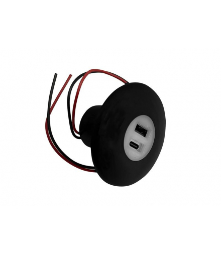 ŁADOWARKA DO ZABUDOWY BUS 12-24V USB-A QC 3.0 +TYPE-C PD 3,0 DC 5-12V LTC LXG557