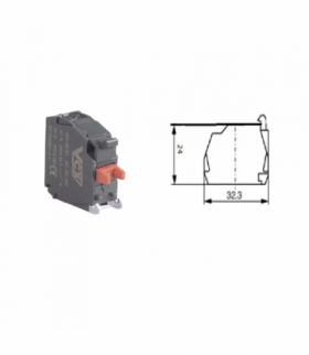 Styk XB5-BE102 1NC czerwony VCX