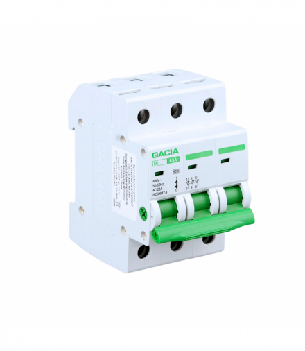Rozłącznik modułowy,63A,3-pola GACIA