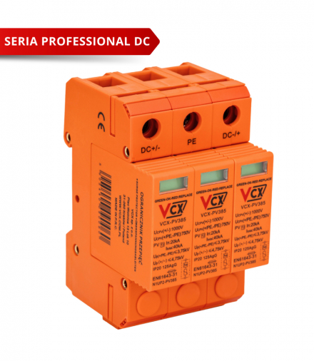Ogranicznik przepięć fotowoltaiczny DC C 3P (T2) 1000V PV 385 VCX