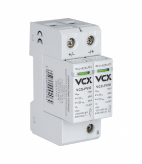 Ogranicznik przepięć fotowoltaiczny DC C 2P 700V (T2) PV30 VCX