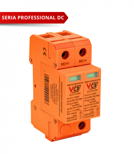 Ogranicznik przepięć fotowoltaiczny DC C 2P (T2) 1000V PV 385 VCX