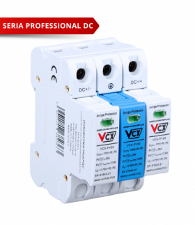 Ogranicznik przepięć fotowoltaiczny DC B+C 3P 1000V PV50 12,5 Ka GDT (iskiernikowy) (N8UEe!+2/12.5) VCX