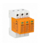 Ogranicznik przepięć fotowoltaiczny DC B+C 3P (T1+T2) 12,5kA 1200V RED VCX