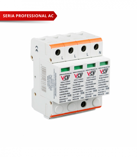 Ogranicznik przepięć B+C 4P (T1+T2) 8kA Professional VCX