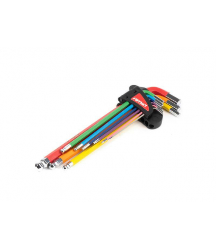 KLUCZE IMBUSOWE HEX Z KULĄ KPL. 9pcs S2 EXTRA LONG LAMEX LX04299