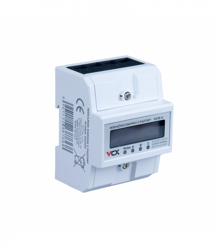 Miernik energii elektrycznej S-238-A 3-fazowy 230V, 100A VCX