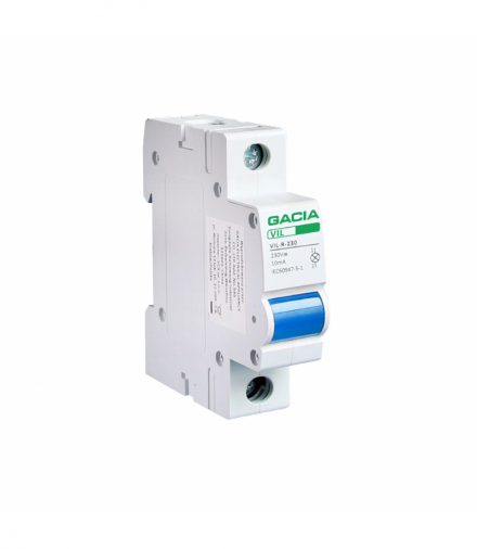 Lampka kontrolna niebieska jednomodułowa VIL BLUE GACIA