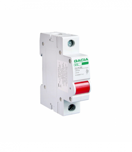 Lampka kontrolna - czerwona jedmomodułowa GACIA