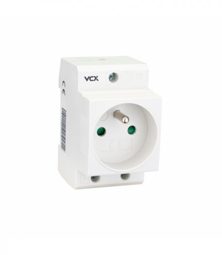 Gniazdo na szyne TH 35 z bolcem uziemiającym 230V VCX