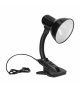 LATSA, lampa biurkowa z klipsem, 40W, E27, stal + tworzywo, czarna Orno DL-3/B