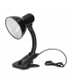 LATSA, lampa biurkowa z klipsem, 40W, E27, stal + tworzywo, czarna Orno DL-3/B