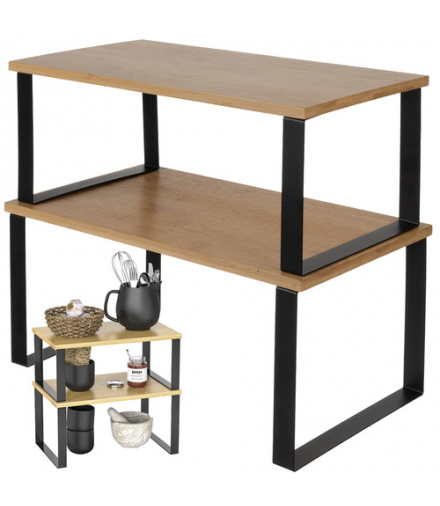 Półka kuchenna bambusowa 2 szt. Ruhhy 25661 00025661