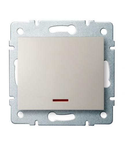 LOGI 02-1110-103 kremowy Łącznik jednobiegunowy z LED Kanlux 25138
