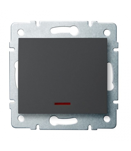 LOGI 02-1110-141 grafit Łącznik jednobiegunowy z LED Kanlux 25256