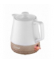 Czajnik ceramiczny z fakturą drewna, 1,0l biały Concept RK0060