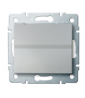 LOGI 02-1560-143 srebrny Gniazdo zasilające francuskie, IP-44 Kanlux 25206