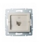 LOGI 02-1390-003 kremowy Gniazdo komputerowe pojedyncze, (RJ45Cat 5e Jack) Kanlux 25167