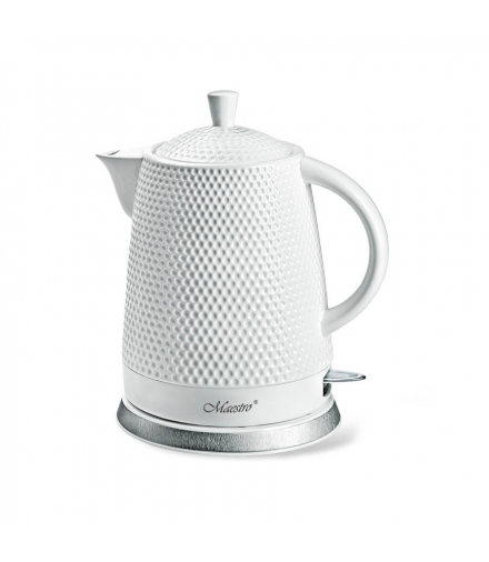 Ceramiczny czajnik elektryczny 1.5L, 1500W, biały, Feel-Maestro MR-069-WHITE