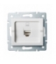 LOGI 02-1400-002 biały Gniazdo komputerowe pojedyncze, (RJ45Cat 6 Jack) Kanlux 25109