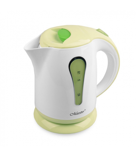 Czajnik elektryczny 1L, 1000W, biały + zielony, Feel-Maestro MR-028-GREEN