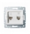 LOGI 02-1440-002 biały Gniazdo komputerowo-telefoniczne, (RJ45 Cat 6+RJ11) Kanlux 25113