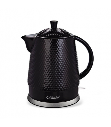 Ceramiczny czajnik elektryczny 1.5L, 1500W, czarny, Feel-Maestro MR-069-BLACK