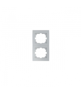 LOGI 02-1520-043 srebrny Ramka podwójna, pionowa Kanlux 25240