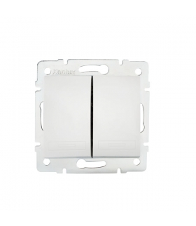 DOMO 01-1022-202 biały Łącznik zwierny podwójny Kanlux 24714