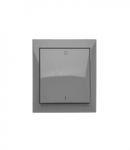 Łącznik dwubiegunowy bryzgoszczelny, IP44, 16AX, ciemnoszary Simon Aquaclick ACW2A/18