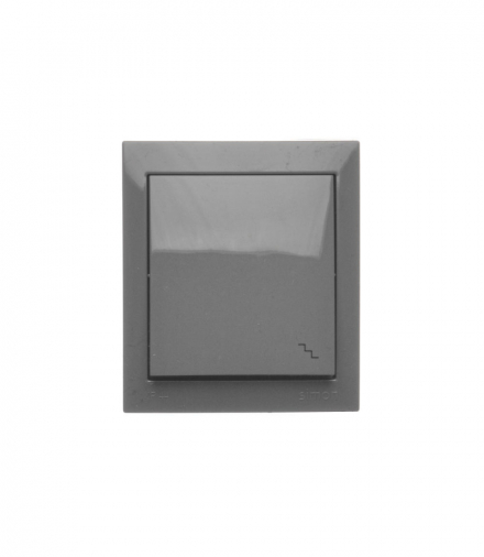 Łącznik schodowy bryzgoszczelny, IP44, 10AX, ciemnoszary Simon Aquaclick ACW6/18