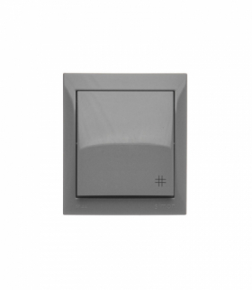 Łącznik krzyżowy bryzgoszczelny, IP44, 10AX, ciemnoszary Simon Aquaclick ACW7/18