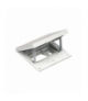 Wkład puszki podłogowej, stal nierdzewna, IP66, IK08, 1,5×K45, moduł 22,5x45 mm z zatrzaskiem Keyston na złącza RJ45 lub multimedialne, puste miejsce na moduł 45x45, zamek z ułatwionym dostępem KGT KFH101/72