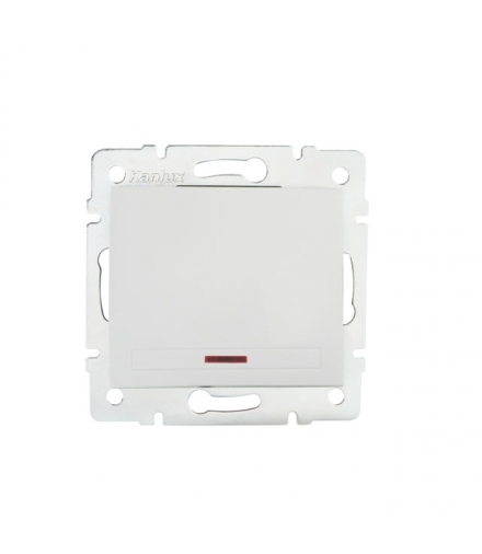 DOMO 01-1110-202 biały Łącznik jednobiegunowy z LED Kanlux 24723