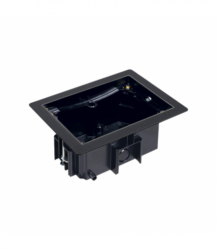 Puszka podłogowa, czarny, IP66, IK08, 2,5×K45, do podłóg podniesionych KGT KGT200RF/74