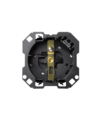Gniazdo z uziemieniem i zintegrowaną ładowarką 1xUSB C 10W (mechanizm, bez ramki montażowej), USB: C, Prąd ład.: 2,1A, 16A Simon 100 10011458-039