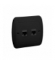 Gniazdo komputerowe podwójne RJ45 kategoria 5e, czarny mat Simon Akord AF52/49