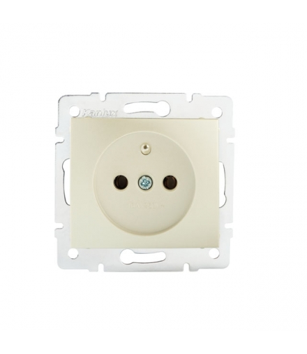 DOMO 01-1251-130 perłowy biały Gniazdo zasilające pojedyncze, francuskie Kanlux 24972