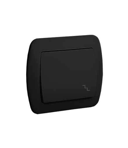 Łącznik schodowy, zaciski śrubowe, 10AX, czarny mat Simon Akord AW6/49