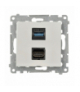 Gniazdo HDMI 1.4 + USB 3.0, biały, Standard HDMI: HDMI 1.4 Simon 54 DGHDUSB3.01/11