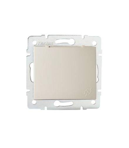 DOMO 01-1560-103 kremowy Gniazdo zasilające francuskie, IP-44 Kanlux 24792